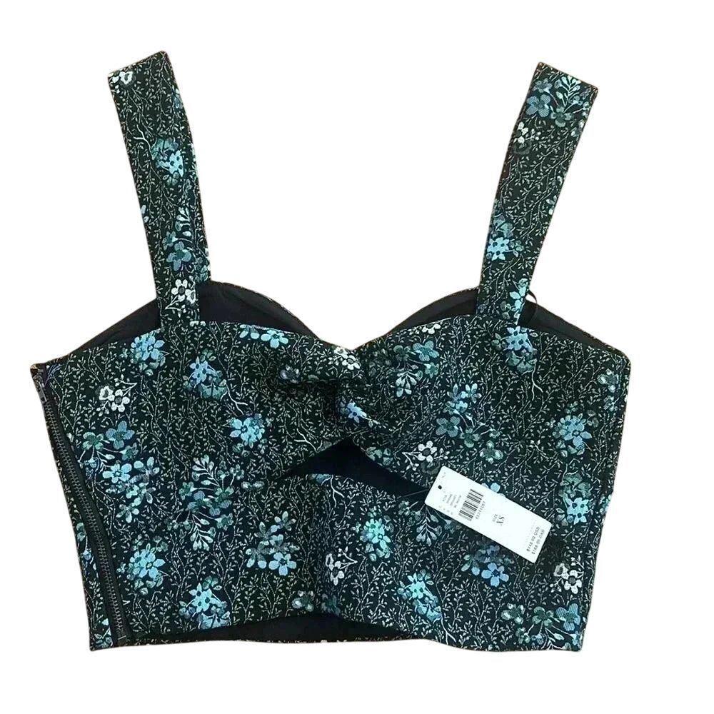 NWT- Anthropologie Sachin & Babi SNWT Jacquard Corset Tank Top Tapestry Crop - Picture 5 of 7